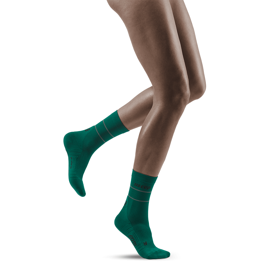 Reflective Mid Cut Compression Socks for Women – CVR Compression Care