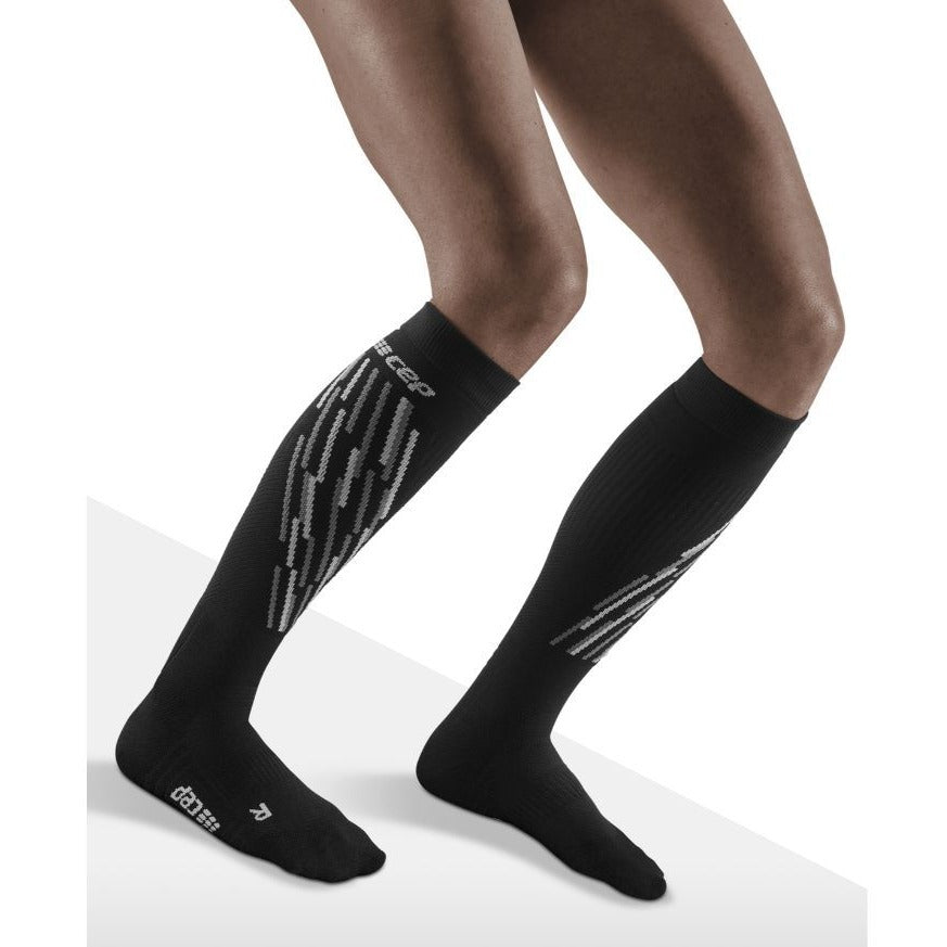  CEP Infrared Recovery Socks, Black/Black, Men, V