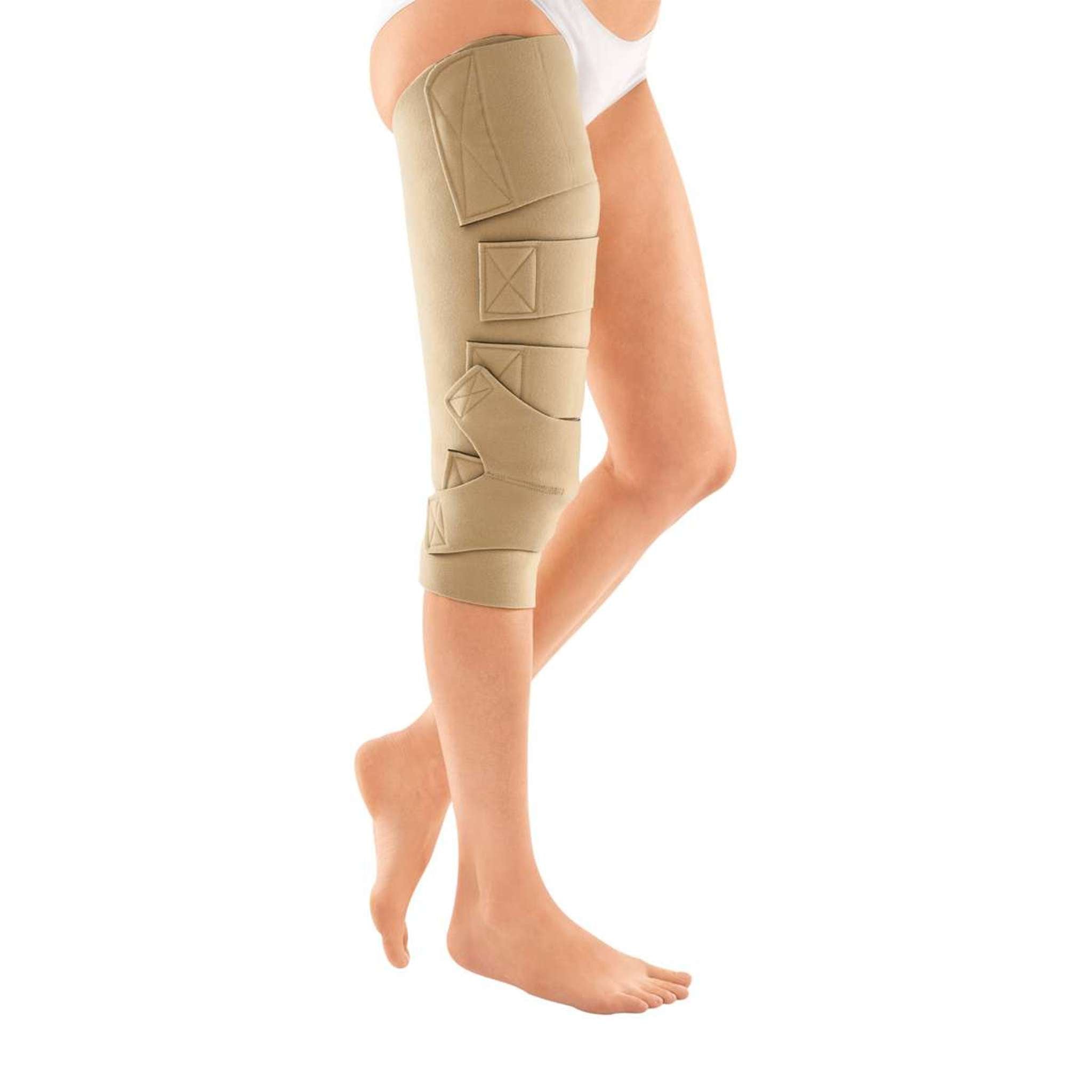 High Waist Compression Girdle Above Knee - Contact Closure with