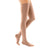Mediven Forte 30-40 mmHg Thigh High w/Beaded Silicone Top Band, Open Toe, Caramel