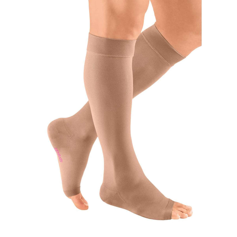 mediven plus 20-30 mmHg Calf High Open Toe Compression Stockings – CVR  Compression Care