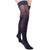 Mediven Sheer & Soft 15-20 mmHg Thigh High w/Lace Silicone Top Band, Navy