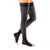 Mediven Sheer & Soft 15-20 mmHg Thigh High w/Lace Silicone Top Band, Open Toe, Ebony