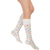 Rejuva Heart Knee High Compression Socks, Rainbow Hearts