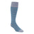 Rejuva Stripe Knee High Compression Socks, Gray/Teal